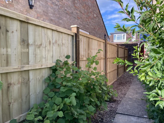 Garden Fence install